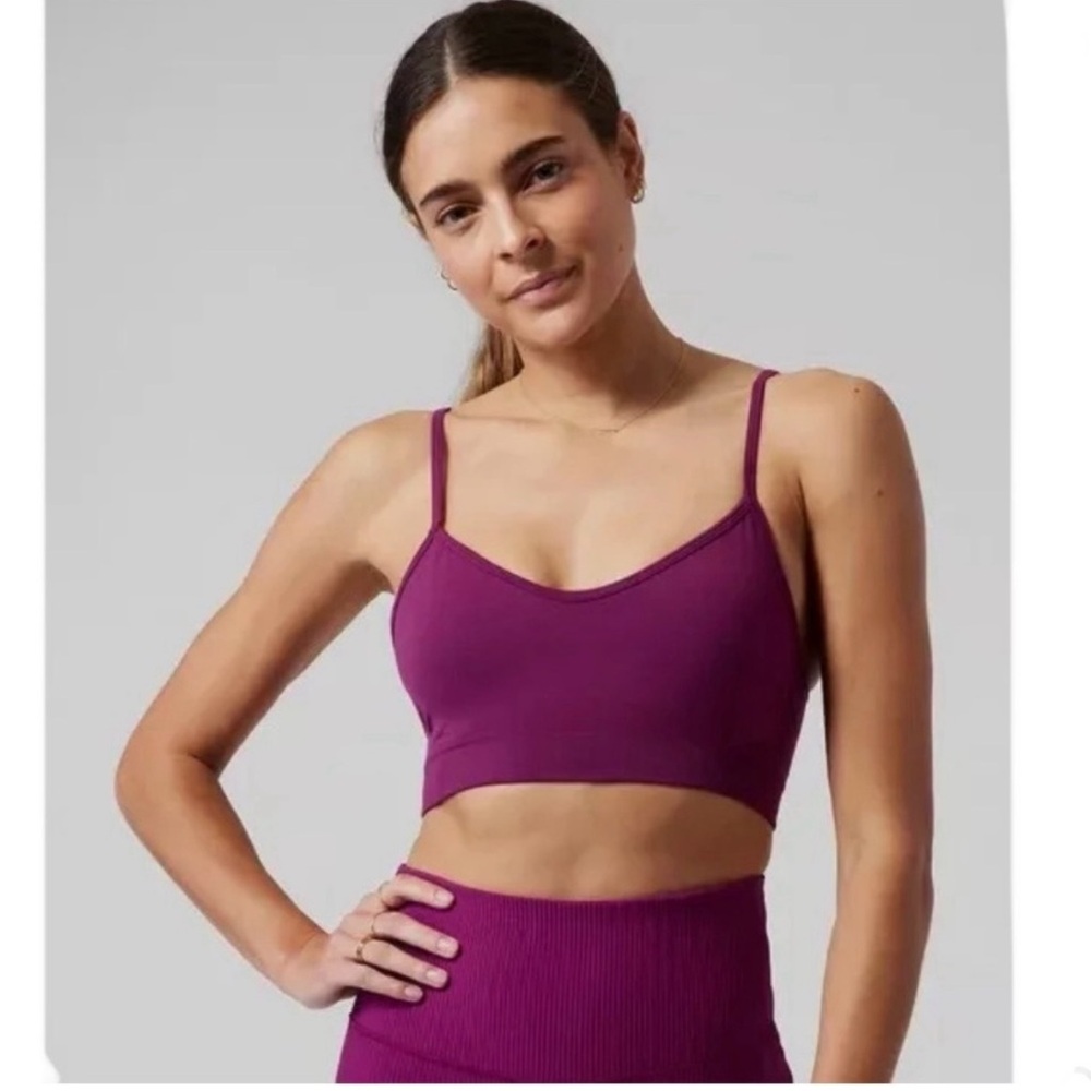 Athleta Renew Bra D-DD Cups, Exotic Fuchsia Pink Purple, Medium